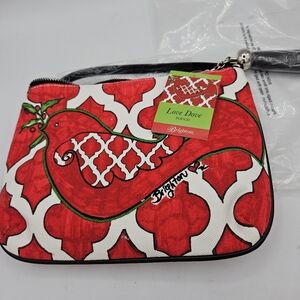 NWT” BRIGHTON Women’s Love Dove Pouch Canvas Crossbody Bag Retailed $70 RETIRED